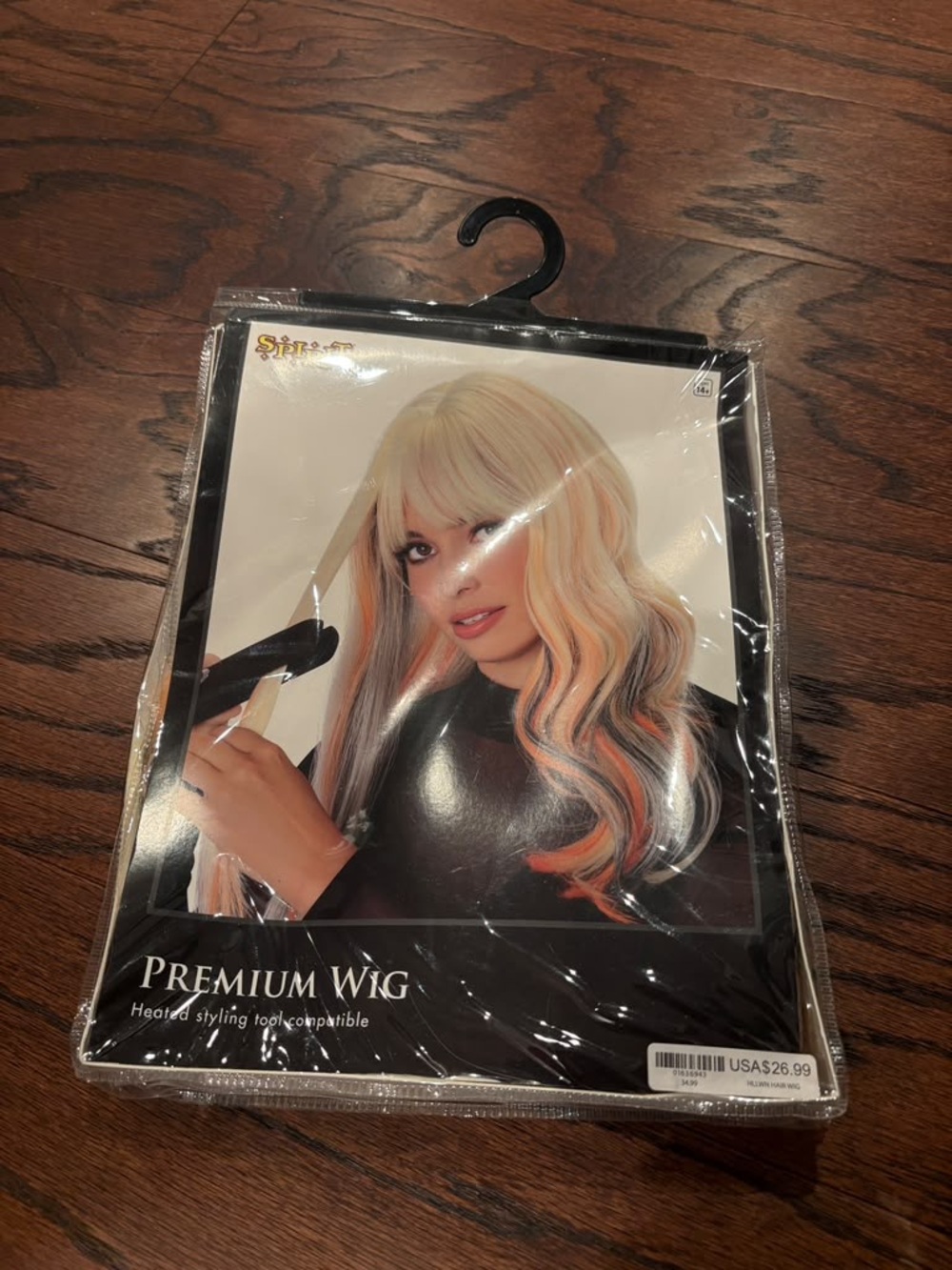 Premium Wig - Blonde with Pink Highlights